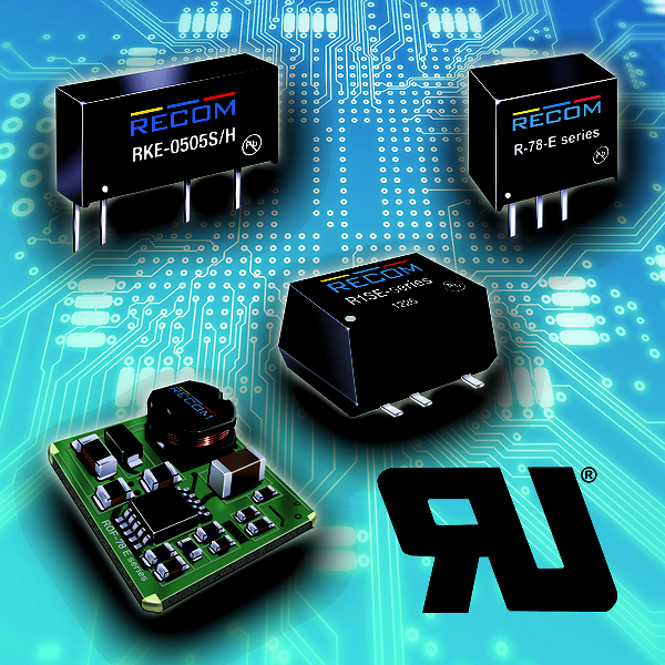 Seven new RECOM cost-effective DC/DC converters